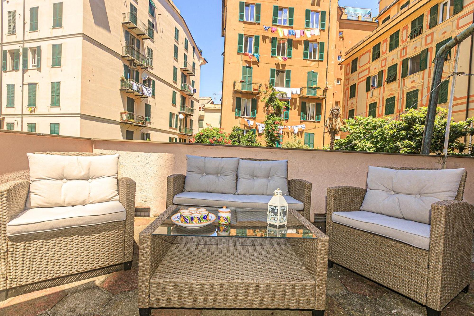 Apartamento Sole, Terrazza, Centro Citta E Wi-Fi Veloce! Génova Exterior foto